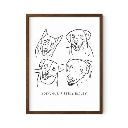 Ugly Pet Portrait Print