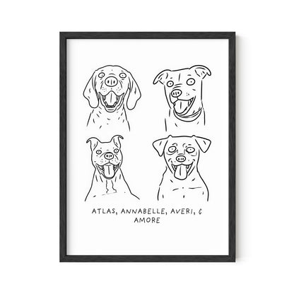Ugly Pet Portrait Print