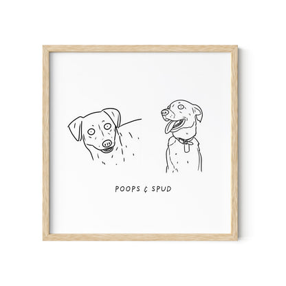 Ugly Pet Portrait Print
