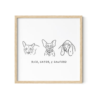 Ugly Pet Portrait Print