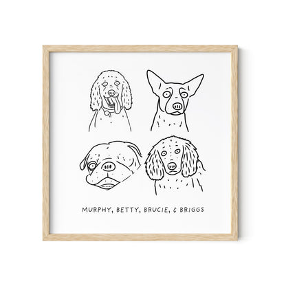 Ugly Pet Portrait Print