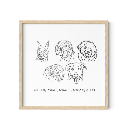 Ugly Pet Portrait Print