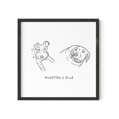 Ugly Pet Portrait Print