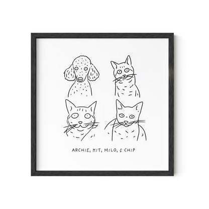 Ugly Pet Portrait Print