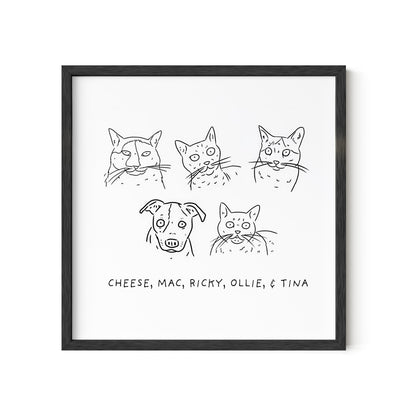 Ugly Pet Portrait Print