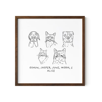 Ugly Pet Portrait Print