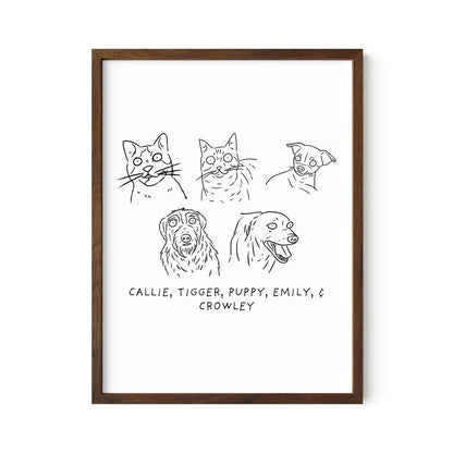 Ugly Pet Portrait Print