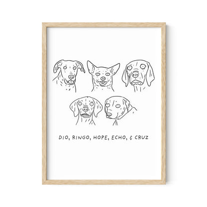Ugly Pet Portrait Print