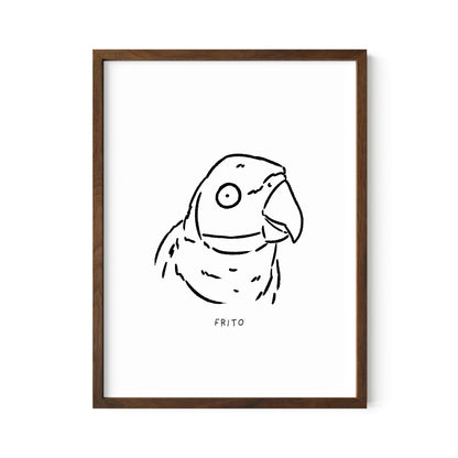 Ugly Pet Portrait Print