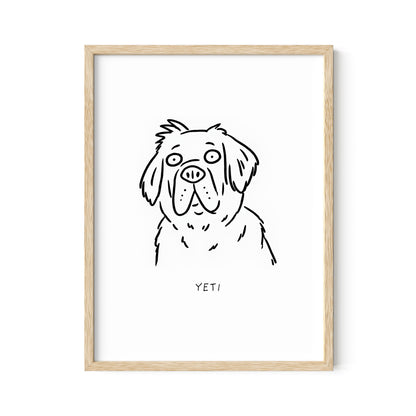 Ugly Pet Portrait Print