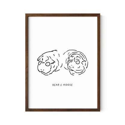 Ugly Pet Portrait Print