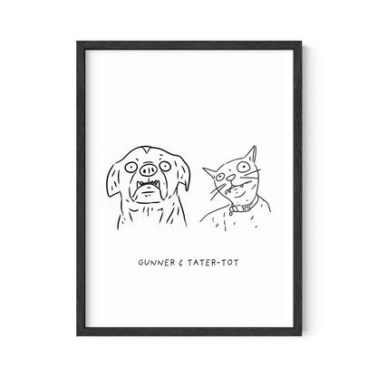 Ugly Pet Portrait Print