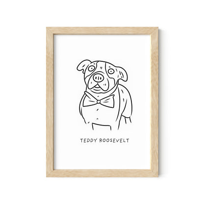Ugly Pet Portrait Print
