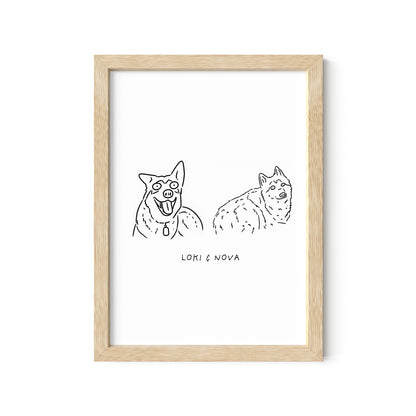 Ugly Pet Portrait Print