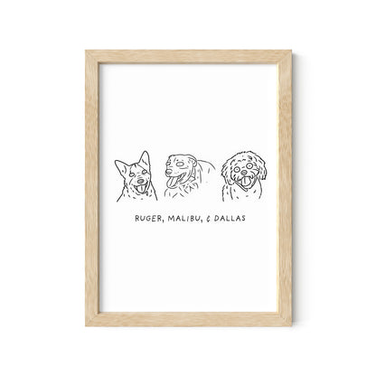 Ugly Pet Portrait Print