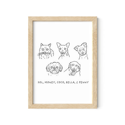 Ugly Pet Portrait Print