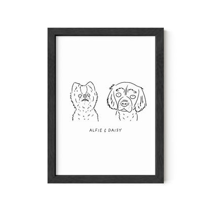 Ugly Pet Portrait Print