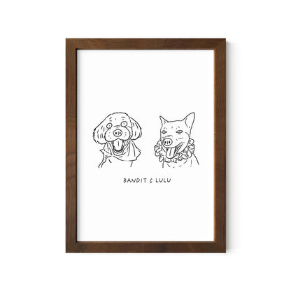 Ugly Pet Portrait Print