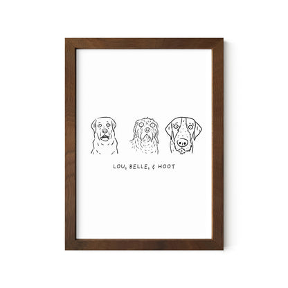 Ugly Pet Portrait Print