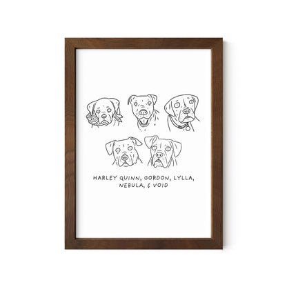 Ugly Pet Portrait Print