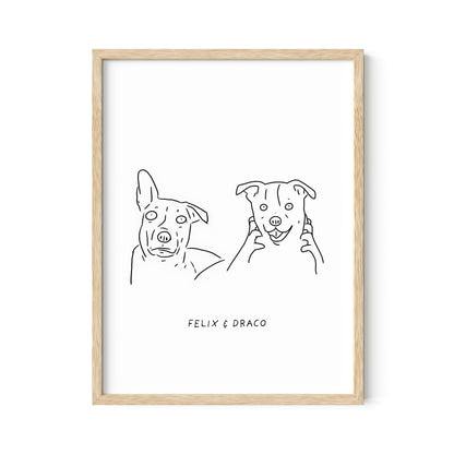 Ugly Pet Portrait Print