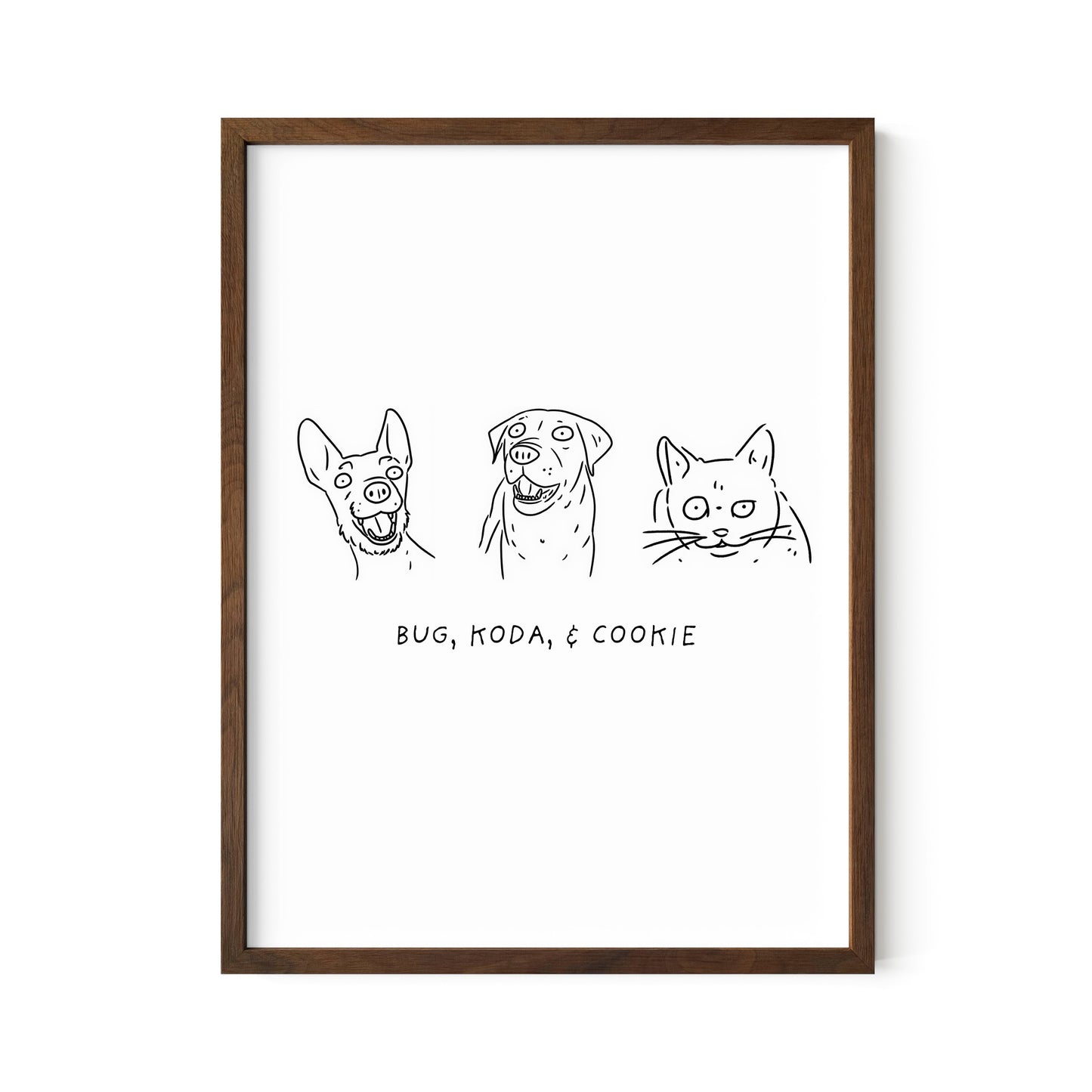 Ugly Pet Portrait Print