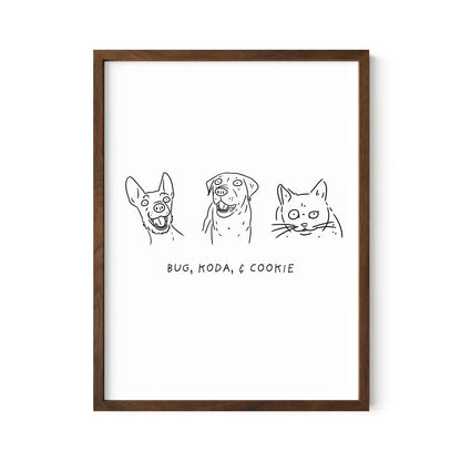 Ugly Pet Portrait Print