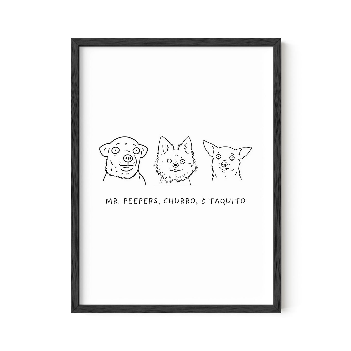 Ugly Pet Portrait Print