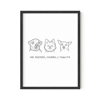 Ugly Pet Portrait Print