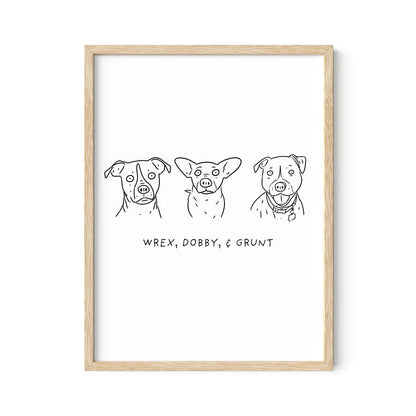 Ugly Pet Portrait Print